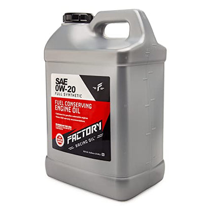 Factory Racing Oil 209907 Twin Pack SAE 0W-20 Fully Synthetic Fuel Conserving Engine Oil - API SP ILSAC GF-6A - 5 Gallons (2x2.5 Gal bottles) - size: 5 Gallons - 0W-20