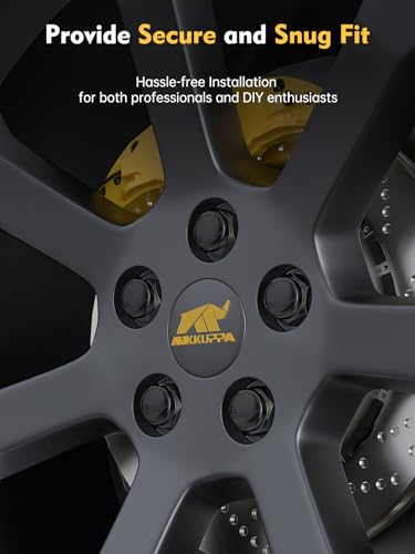 MIKKUPPA 1/2-20 Wheel Lug Nuts, Black Closed End Lug Nut 19mm Hex - color: Black, size: 1/2-20 (20PCS)