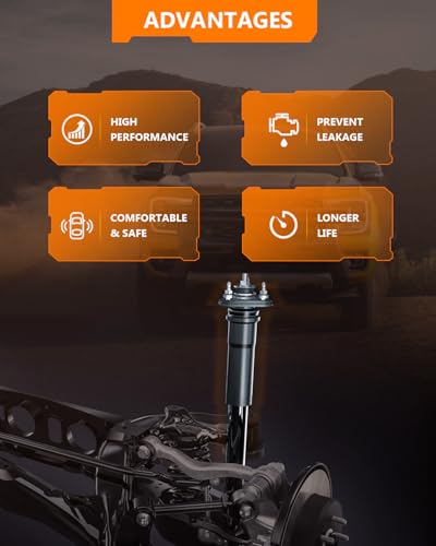 OCPTY Front Shock Absorbers Struts for Toyota for Yaris 2010-2014 FWD