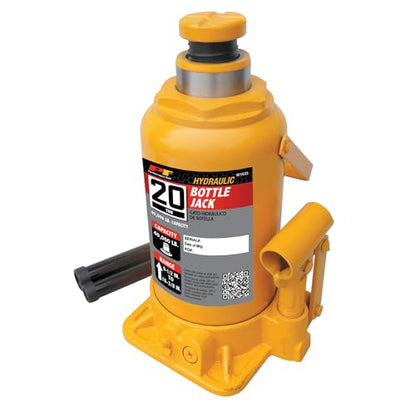 Performance Tool W1633 20 Ton Heavy Duty Hydraulic Bottle Jack - size: 20-Ton - Standard