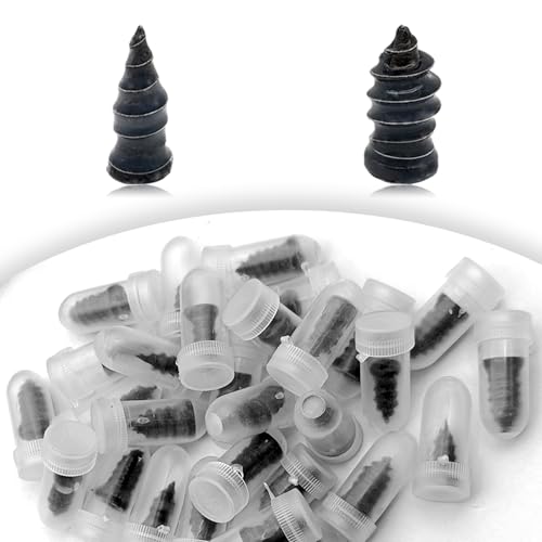 60Pcs Tire Repair Rubber Nails Spiral Plugs Kit - size: 60Pcs