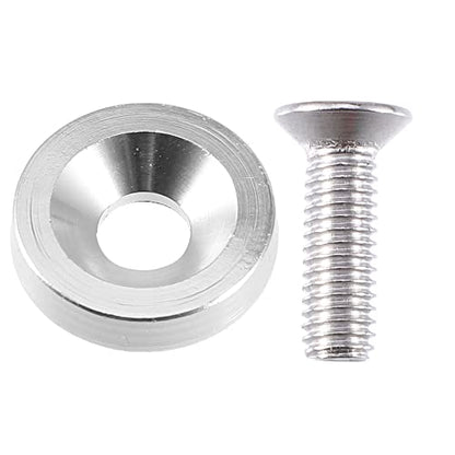 X AUTOHAUX Engine Water Tank Radiator Bracket Radiator Stay Mount Bracket and Washer Kit for Honda Civic 1996-2000 Aluminum Alloy Silver Tone 1 Set - color: Silver Tone