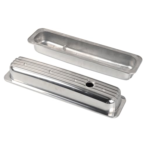 Valve Covers Short Polished Finned Center Bolt - color: Polish, size: SBC 87-97
