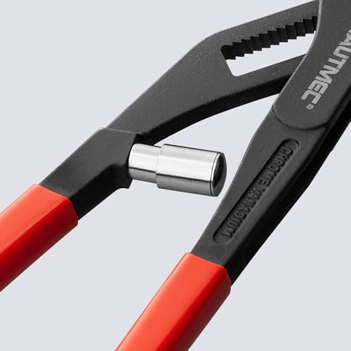 HAUTMEC 10-Inch Water Pump Pliers, Auto Adjusting Tongue and Groove Joint Pliers, One-Hand Spring-Loaded Design, CRV Steel V-Jaw with Comfort Grip, for Plumbing, Home Repair and Pipe Fittings, HT0088 - style: HT0088