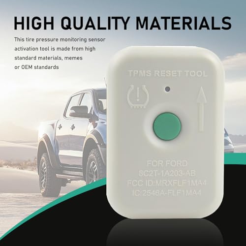 1 PCS Automotive Tire Pressure Resetter, TPMS Reset Sensor Fault Diagnosis Programming Training Tool, OEM Part Number 8C2T-1A203-AB, Compatible with Ford Lincoln and Mazda Series Models (White)