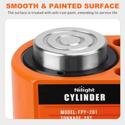 Nilight 20Ton Hydraulic Cylinder Jack Porta Power Ram Single Acting Lifting - size: 20T Jack