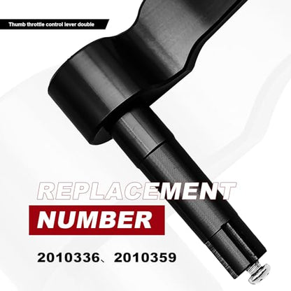 Thumb Throttle Control Lever Compatible with 2009-Up Polaris Scrambler XP 1000 EPS 500 850 Sportsman 450 570 850 XP 1000 550 ATV Extended Throttle Lever Replace# 2010336 2010359 Black - color: kongzhiganBlack