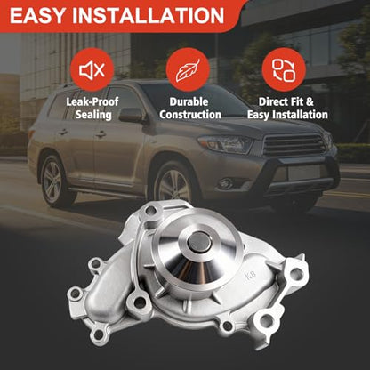 Engine Timing Belt Kit with Water Pump for 3.0L/3.3L Toyota Camry 2002-2006 - size: ZSD-006