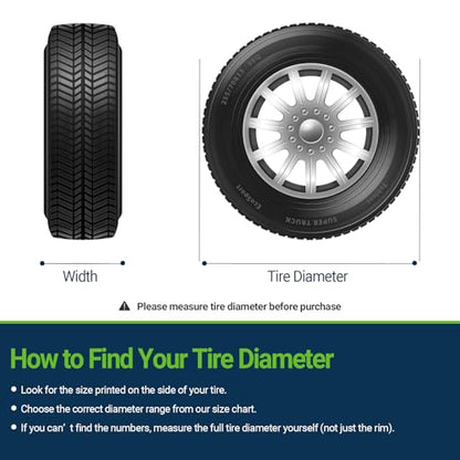 Season Guard 4Pack Carbon Fiber Tire Cover, Fit Truck SUV RV Trailer Camper - color: Silver, size: Size 1:fit 24-26.5 inch tire diameters