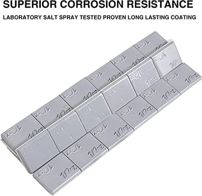AAIN Wheel Weights, 1152pcs, 1/2oz, Grey Steel Stick-on Wheel Weights kit