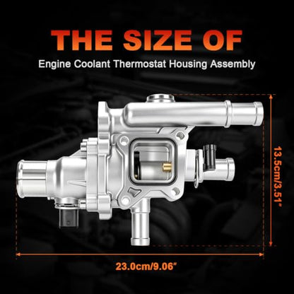 Aluminum Engine Coolant Thermostat Housing Assembly Kit