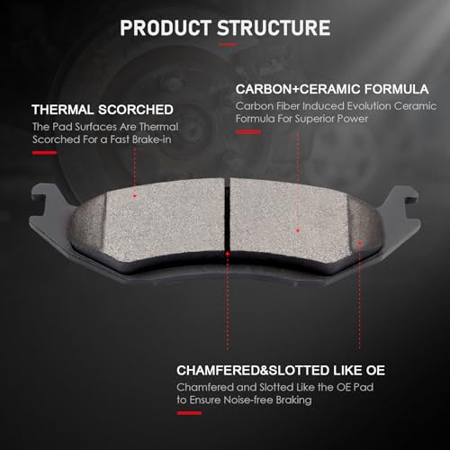 CCIYU Rear Brake Pads 4pcs D967 - size: Rear[D967]