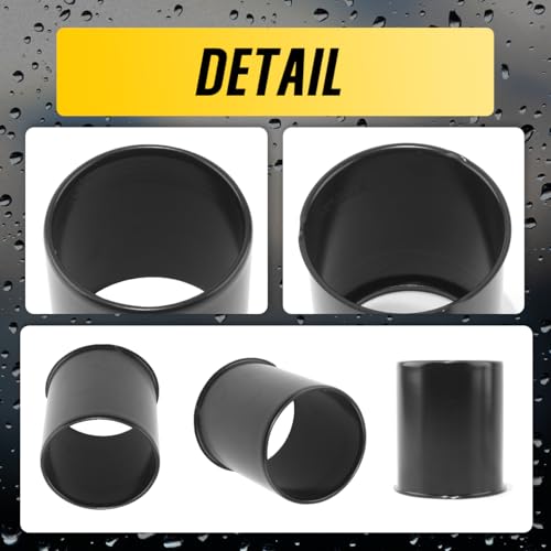 2Pcs 3.27" Stainless Trailer Wheel Center Caps, 3.94" H Matte Black - color: Matte Black, size: 3.27" Hub 3.94"H