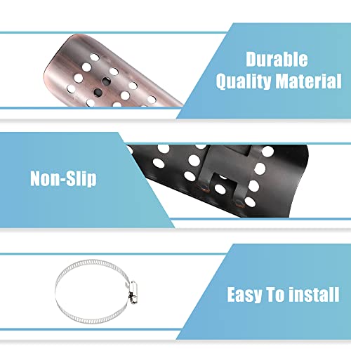 X AUTOHAUX Universal Motorcycle Exhaust Heat Shield Stainless Steel