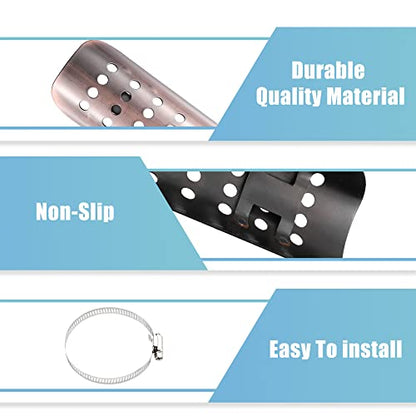 X AUTOHAUX Universal Motorcycle Exhaust Heat Shield Stainless Steel