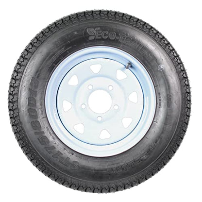 eCustomrim 2-Pack Trailer Tire Rim Assembly ST175/80D13 B78-13 5 Lug LRC