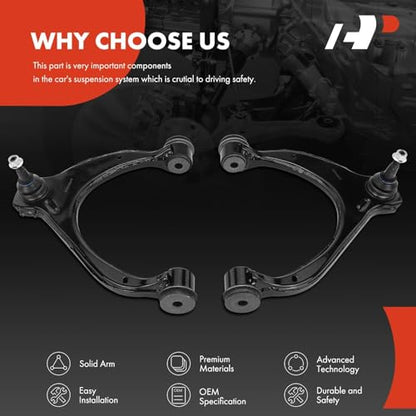 A-Premium Front Upper Control Arm, with Ball Joint & Bushing - style: Front Left Right Upper Side