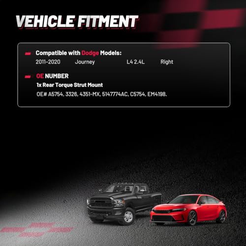 BDFHYK Rear Engine Motor Mount Compatible with Dodge Journey 2011-2020 2.4L - size: 2011-2020 Dodge Journey