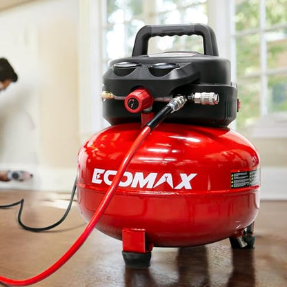 ECOMAX 6 Gallon Pancake Air Compressor 175PSI 3 CFM @ 90 PSI - style: Accessories Kit