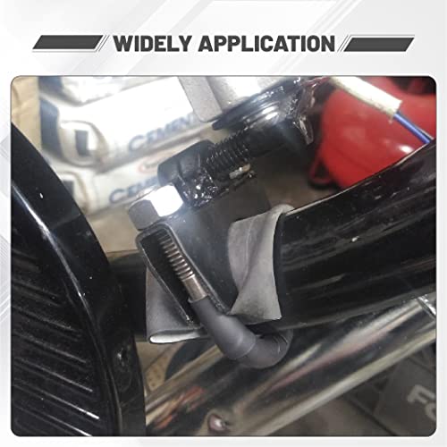 Exhaust Clamp With Hanger Fits 2.5" Exhaust Pipe, 2PCS - size: 2.5''