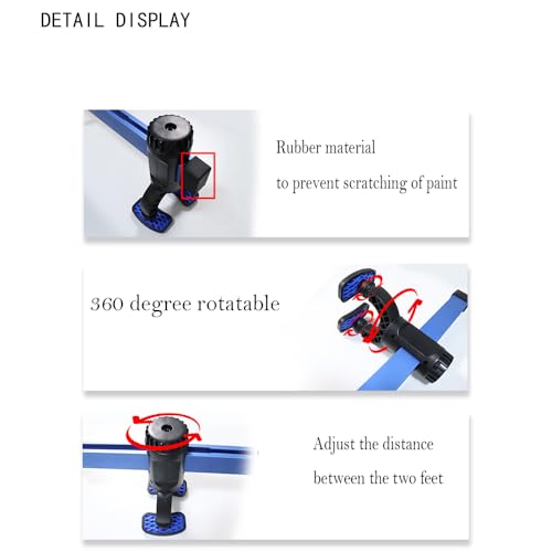 Dent Pull Lever Bar Kit with Adapters, 857mm Car Body Repair Bridge Lifter - size: 857mm
