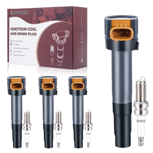 UF634 Ignition Coils & Spark Plugs Tune Up Kit, 4 Pack - size: UF634 & Spark Plug