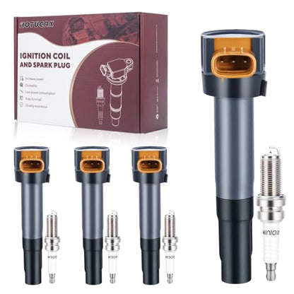 UF634 Ignition Coils & Spark Plugs Tune Up Kit, 4 Pack - size: UF634 & Spark Plug