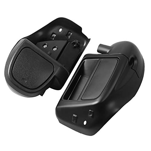 XFMT Lower Fairing Motorcycle Lower Vented Leg Fairing with Glove Box Fit For 2014-2024 Harley Touring Air-Cooled Road King Street Glide Electra Glide Ultra Classic, Matte Black - color: Matte Black For Harley Touring '14-Later