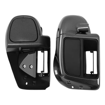 Green-L Carbon Fiber Lower Vented Leg Fairing and LED Turn Signals Light Kit Fit for Harley Touring Road King Street Glide Electra Glide Ultra 2014-2024 - color: Gloss Black #2-Glove Box