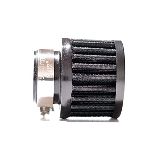 Intake Air Filter 1" Universal Auto Car Rubber End Clamp on 25mm Intake Air Filter Black
