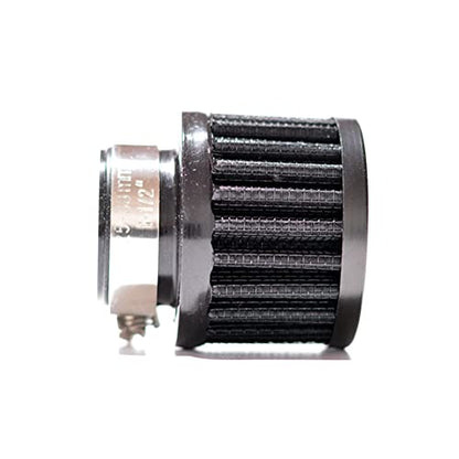 Intake Air Filter 1" Universal Auto Car Rubber End Clamp on 25mm Intake Air Filter Black
