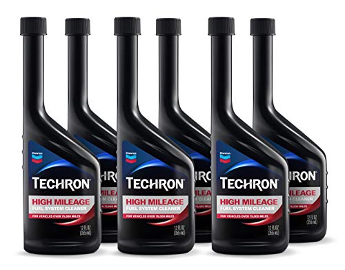 Chevron Techron High Mileage Fuel System Cleaner, 12 oz, Pack of 6 - size: 12 Fl Oz (Pack of 6)