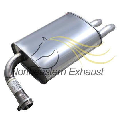 Northeastern Exhaust | Stainless Steel Resonator Pipe, Muffler Exhaust System Kit Compatible for Nissan Altima 2002-2006 2.5L | Free Clamps, Gasket and Hanger Included