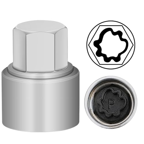 P Wheel Locking Nut Key for Audi, Socket OD 27mm - ID 25mm - size: Socket P