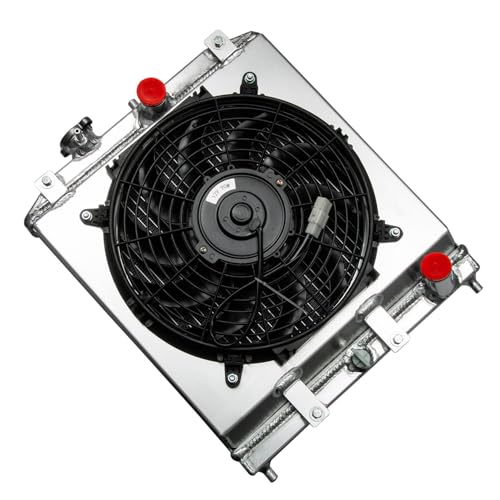 3 Row Radiator Shroud Fan For Honda Civic DEL SOL Integra 1992-00 - size: 3 Row Radiator+Shroud Fan(MT)