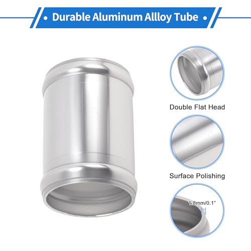 2" OD 0° 6063 Aluminum Alloy Tube Intercooler Pipe 3" Length - size: 2"OD 3"Length