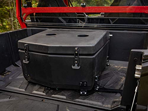 SuperATV Heavy Duty Insulated Rear Cooler/Cargo Box for Polaris General 1000 / General 4 (2016+) - Sealed Lid Keeps Ice in & Mud Out