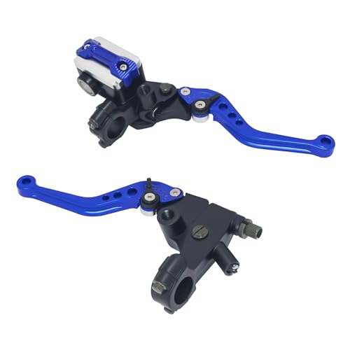 Brake Lever 7/8" 22mm Handlebar, Brake Master Cylinder Clutch Lever CNC - color: Blue
