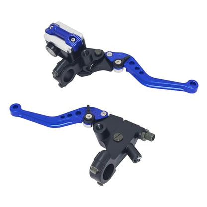 Brake Lever 7/8" 22mm Handlebar, Brake Master Cylinder Clutch Lever CNC - color: Blue