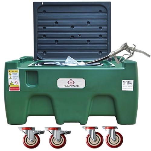 FMCNMech 40 Gallon Portable Fuel Transfer Tank with 12V Electric Pump - color: 40 Gallon Tank For Gasoline Diesel Kerosene