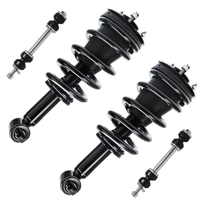 Detroit Axle - 4WD Front Struts Kit for 2014-2018 Chevy Silverado 1500 - size: 4QS47493/ sway kit