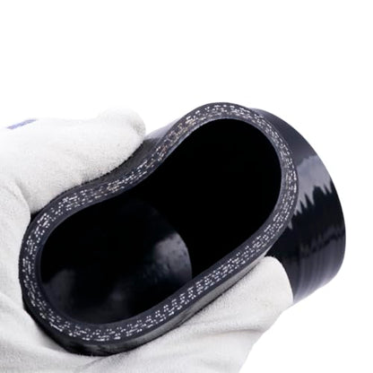 2.75" ID 90 Degree Elbow Silicone Coupler Reinforced Hose,4-Ply Turbo/Intercooler/Intake Piping Industrial Hydraulic (70mm) - size: 2.75"