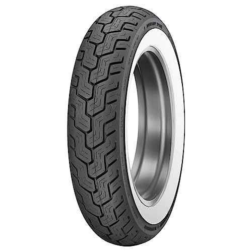 Dunlop D402 Rear Motorcycle Tire MU85B-16 (77H) Wide White Wall Compatible With Harley-Davidson Electra-Glide Ultra Classic FLHT/C/U/I 2004-2008