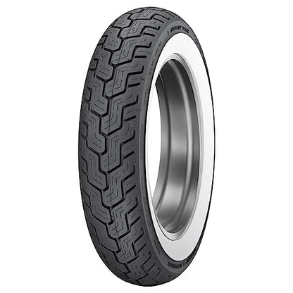 Dunlop D402 Rear Motorcycle Tire MU85B-16 (77H) Wide White Wall Compatible With Harley-Davidson Electra-Glide Ultra Classic FLHT/C/U/I 2004-2008