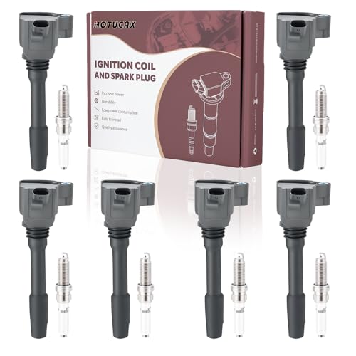 UF750 Ignition Coils & Spark Plugs Tune Up Kit, 6 Pack - size: UF750 & Spark Plugs 6PCS