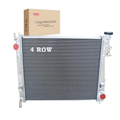4 Row All aluminum Radiator Replacement for 2004-2008 2009 Dodge Ram 1500 2500 3500 SLT V8 5.7L 2005 2006 2007