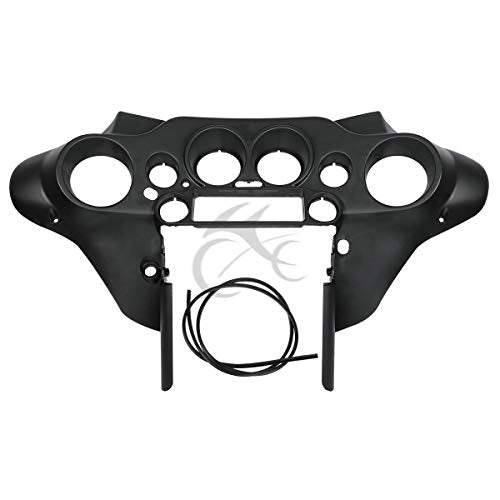 TCMT Batwing Inner & Outer Cowl Fairing Fit For Harley Touring Street Glide FLHX Electra Glide Ultra Classic FLHT FLHTC FLHTCU 1996-2013 (Inner & Outer Fairing) - color: Black Fairing Set#1