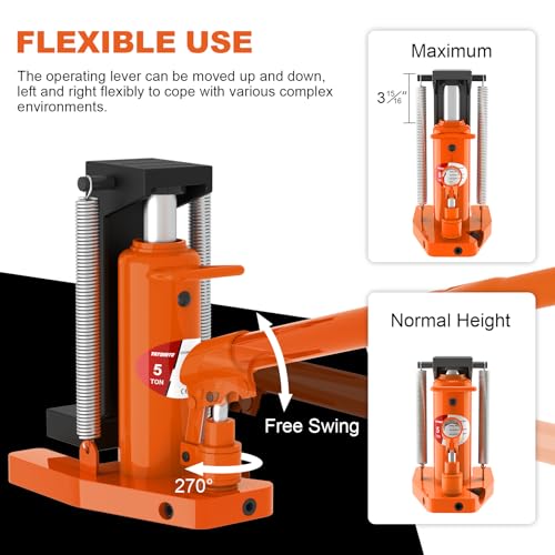 YATOINTO Toe Jack 2.5 Ton/5 Ton, Hydraulic Jack, Floor Jack Seal Kit for Construction Landscaping Farm Projects