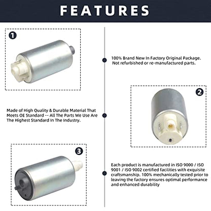 High Performance DC 12V Electric Gas Intank EFI Fuel Pump Assembly - size: ATV