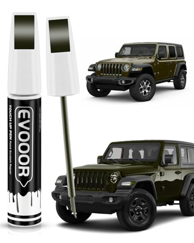 PGG Sarge Green Touch Up Paint Compatible with JeepExact Match 2 in 1 Touch up Paint for Chips and Nicks Repair - color: Sarge Green(PGG) Compatible with Most Models
